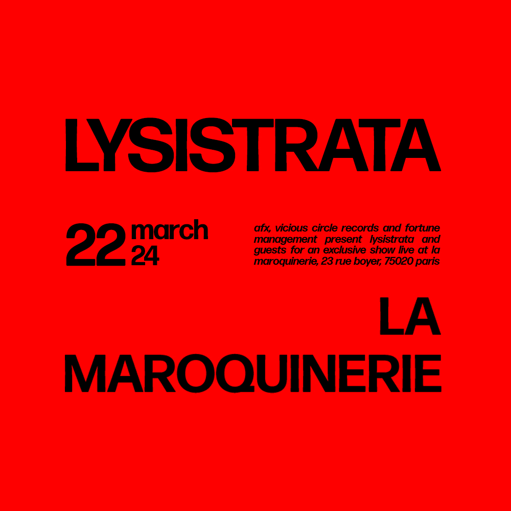 Agenda Lysistrata La Maroquinerie Paris Mars