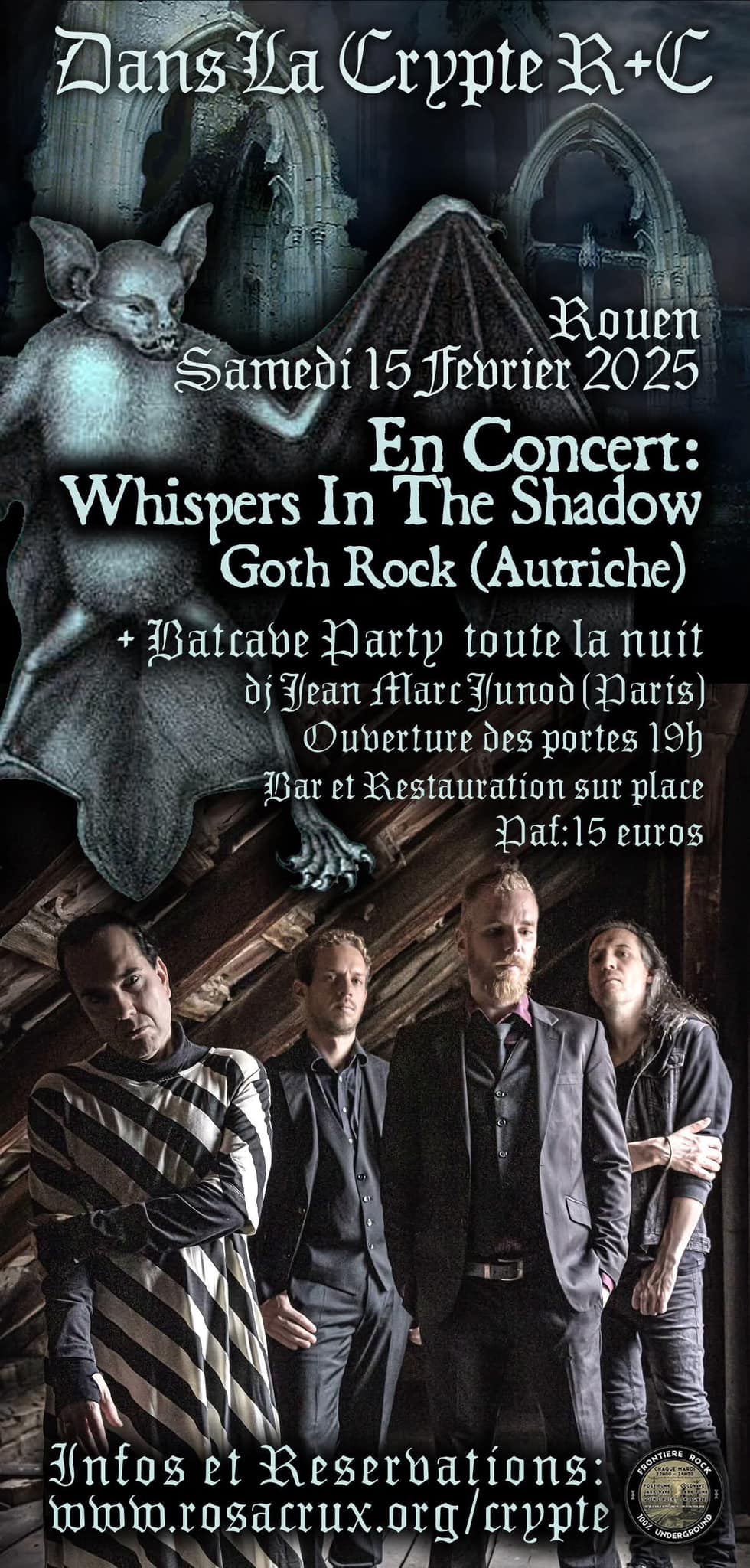 Whispers In The Shadow @ La Crypte Rosa Crvx - Rouen (76) - 15 février 2025